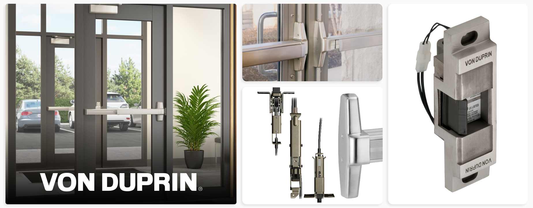 Spotlight Von Duprin Exit Devices, Electric Strikes & More SECLOCK